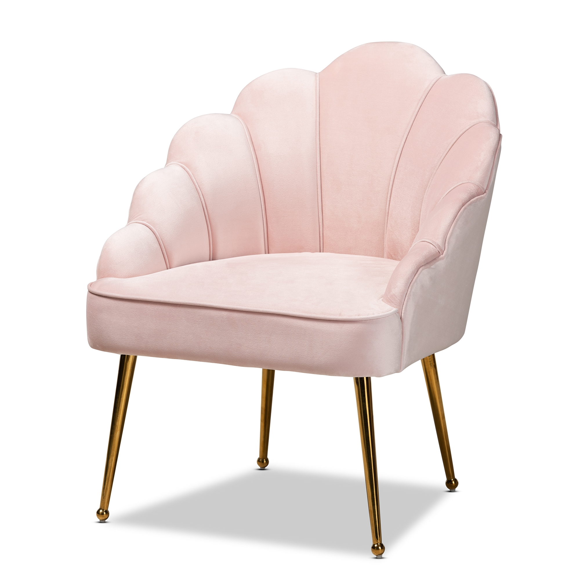 Gold best sale shell chair